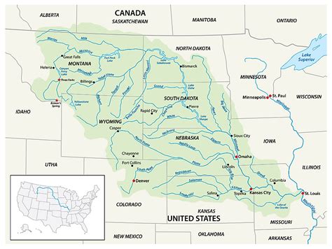 state divided by the missouri river abbreviation